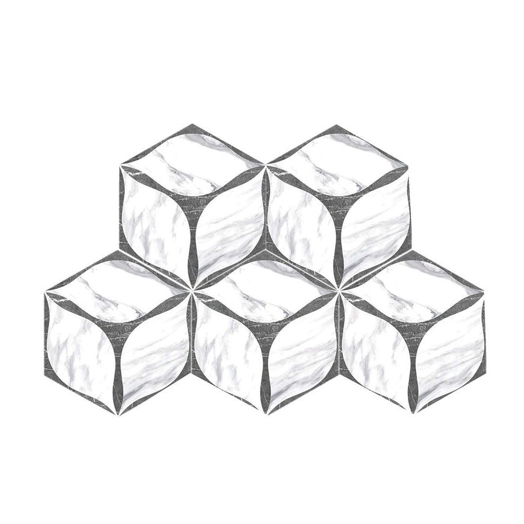 Hexagon Corola Grey