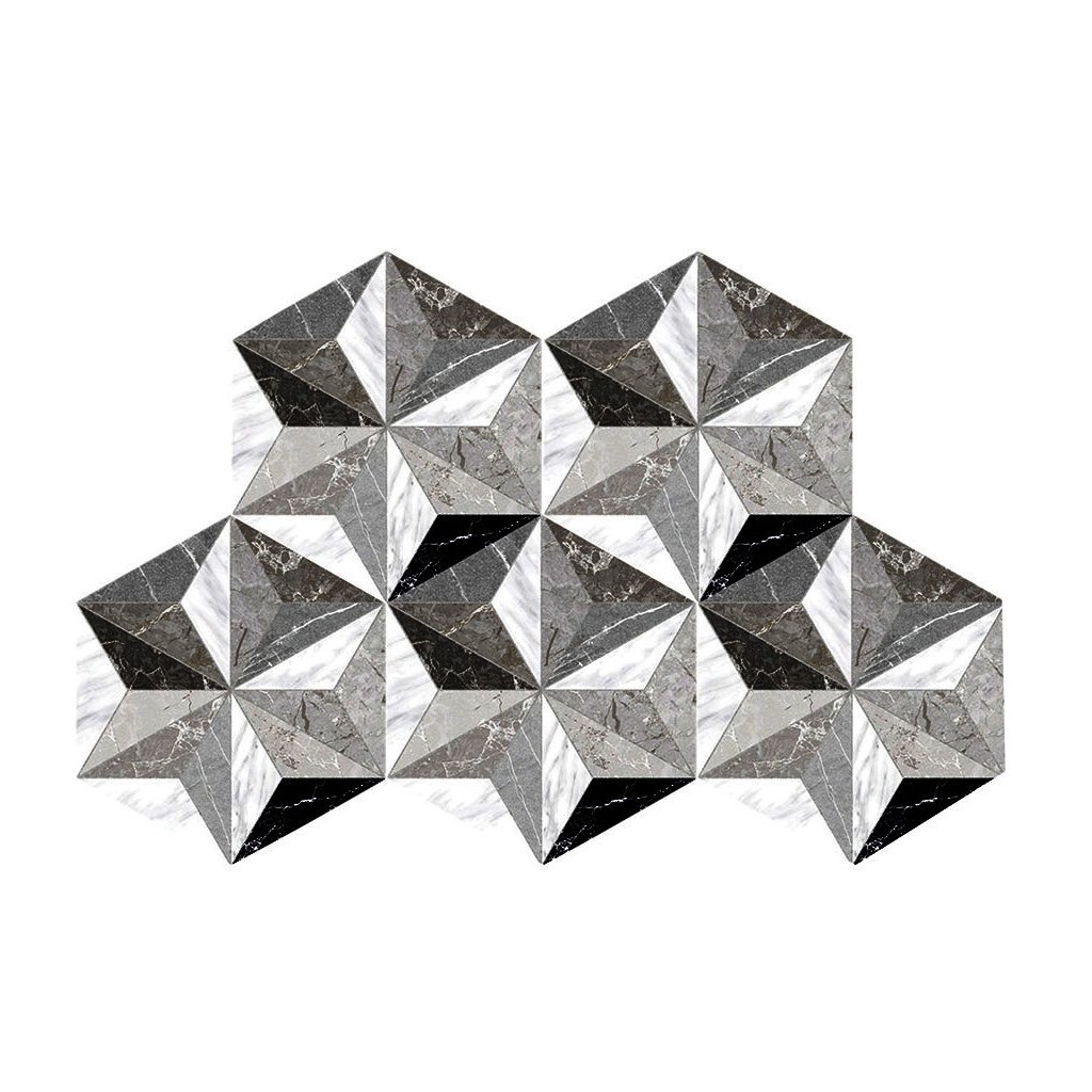 Hexagon Iris Grey