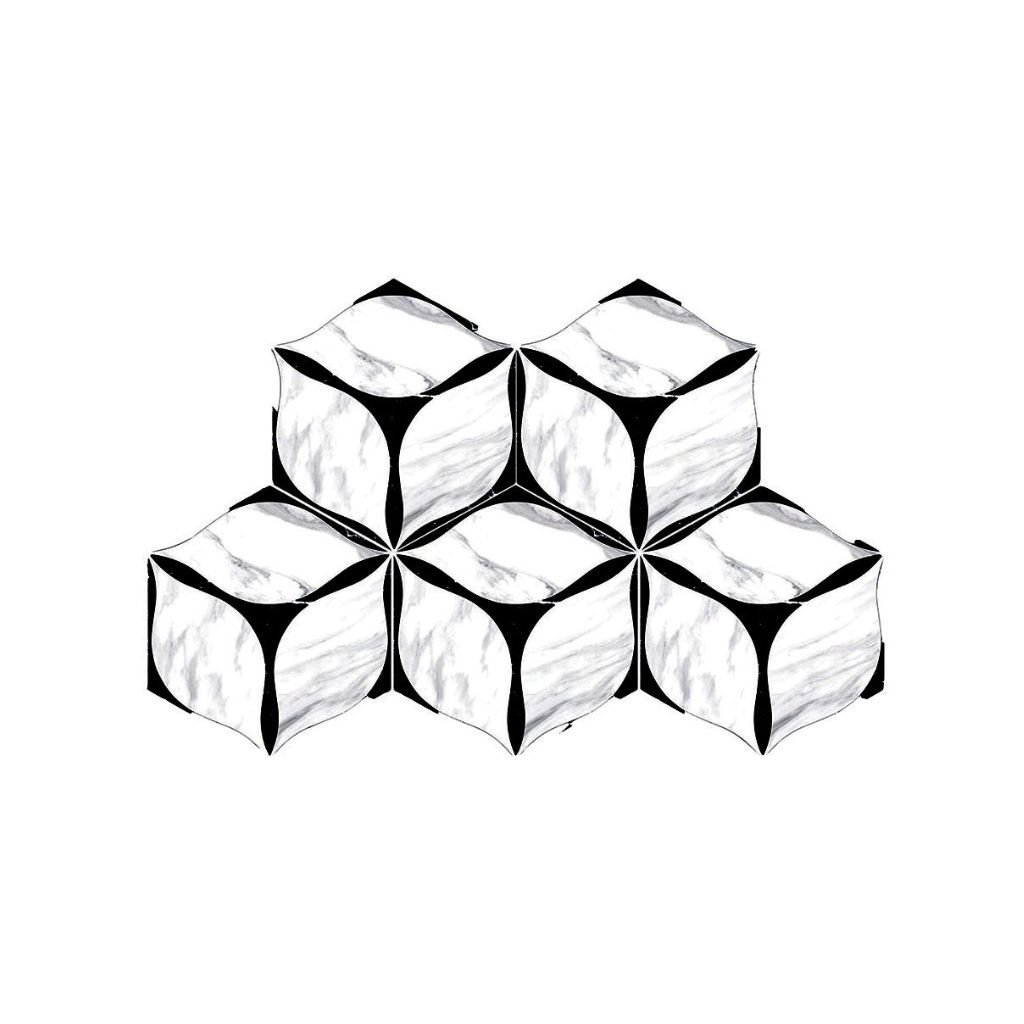 Hexagon Corola Black